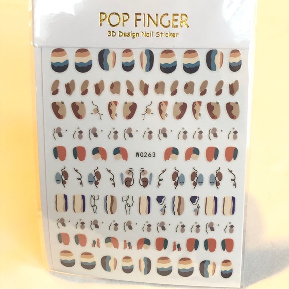 Pop Finger Nail Art - 3 Sheets - Picture 5 of 9